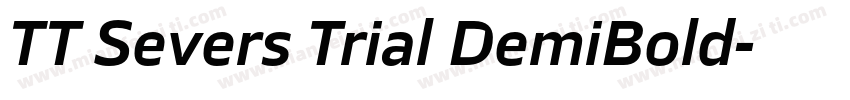 TT Severs Trial DemiBold字体转换